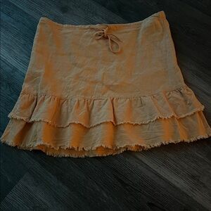 Old Navy Golden Linen Skirt